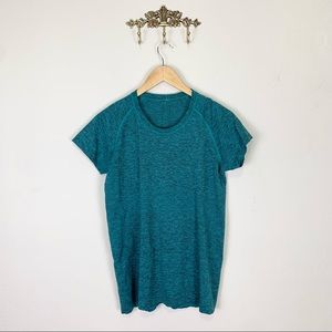 Lululemon Swiftly Tech Short Sleeve Crew Neck T-Shirt Viridian Green Size 12